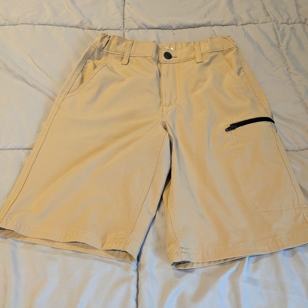 Boys Tan Dress Shorts